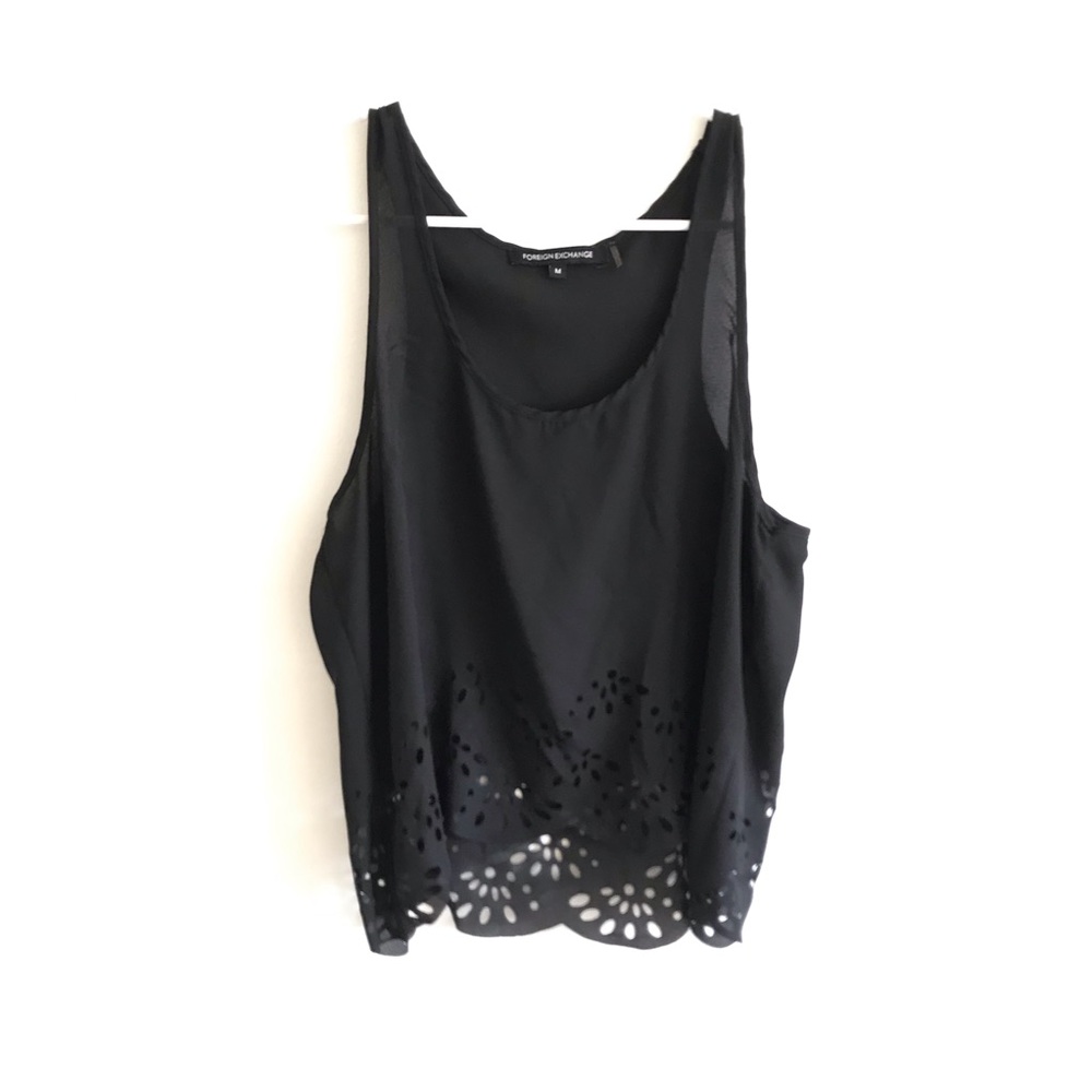 Black tank top